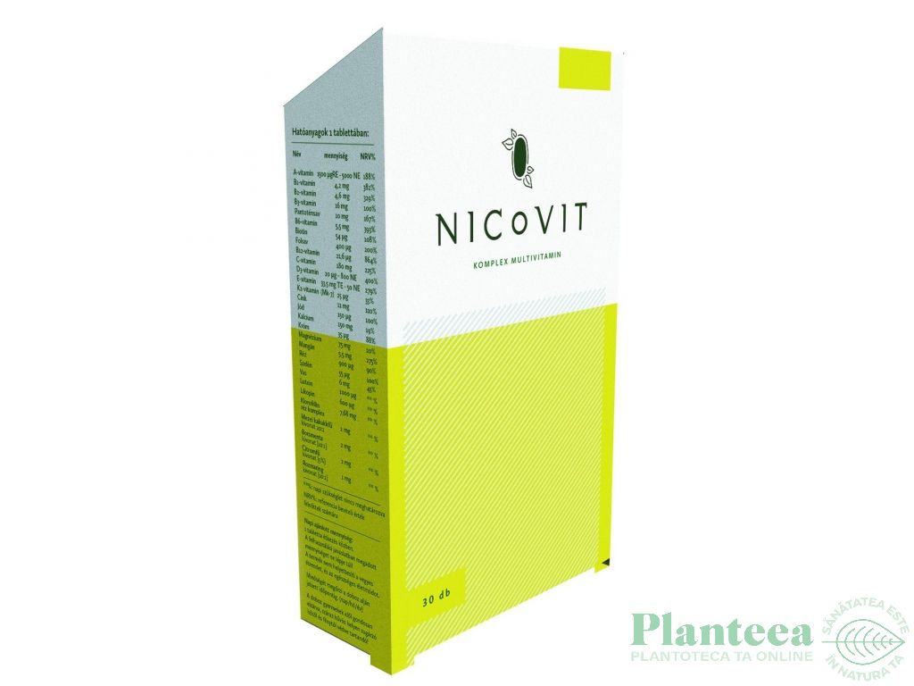 Multivitamina pt fumatori Nicovit 30cp - VITAKING