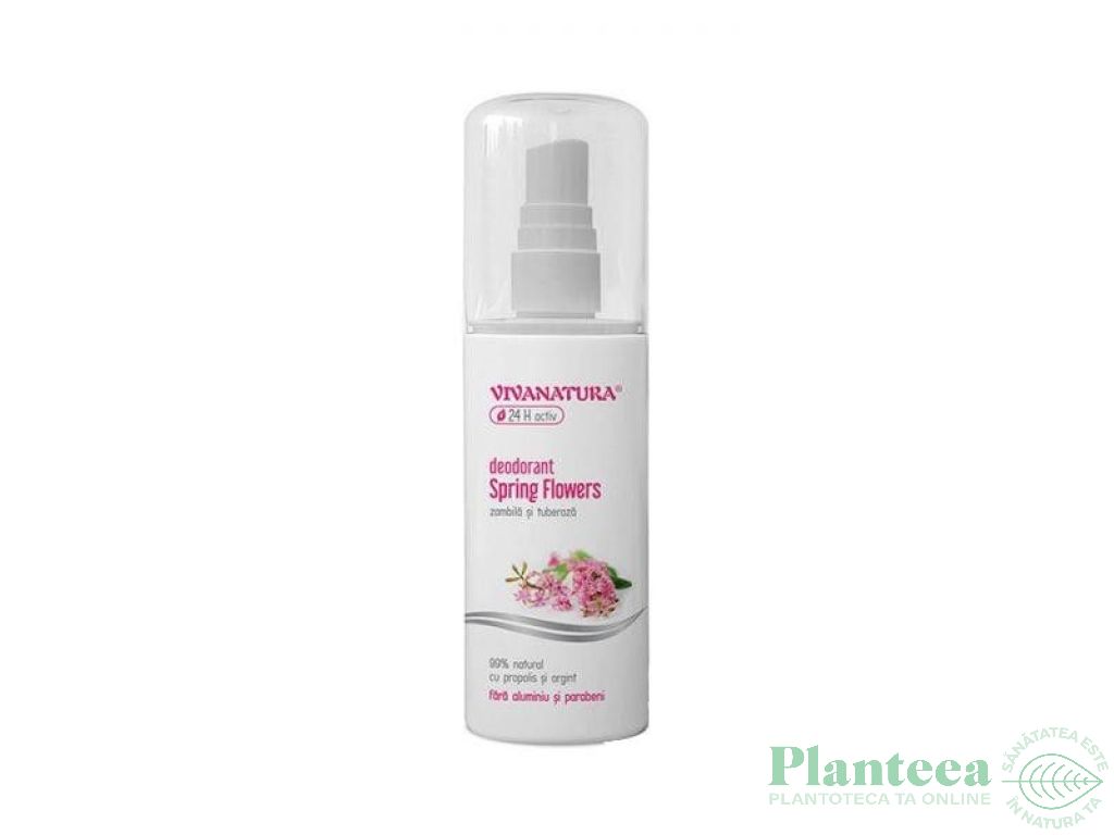 Deodorant spray Spring flowers 100ml - VIVA NATURA