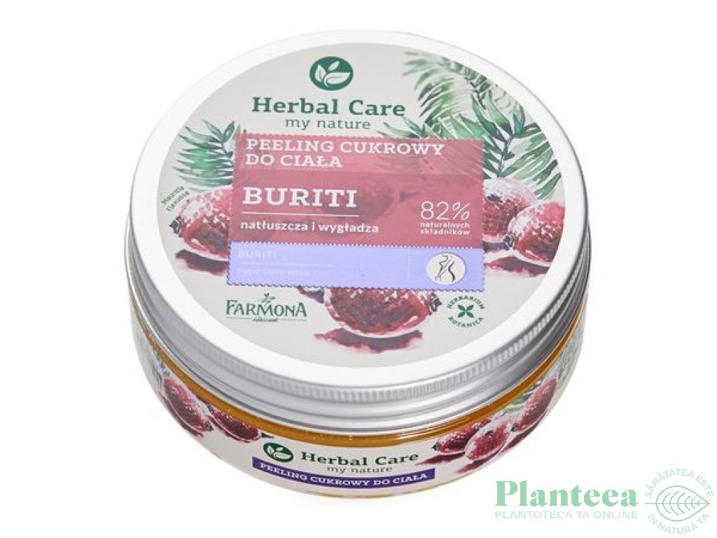 Sugar scrub corp buriti Herbal Care 220ml - FARMONA