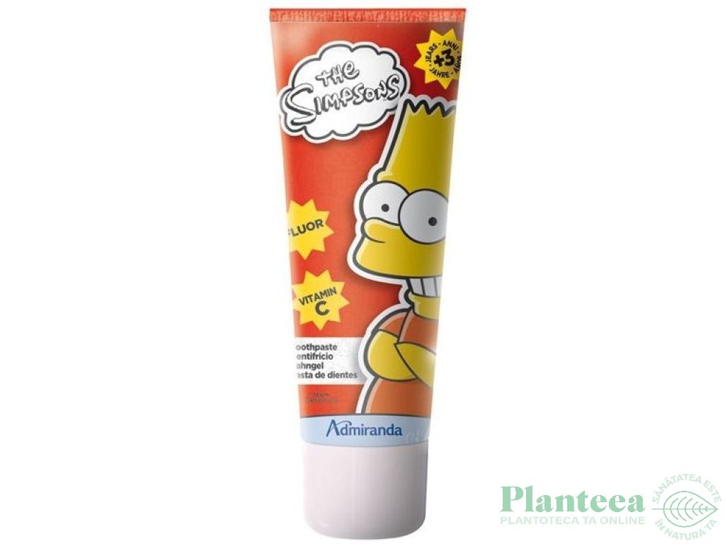 Pasta dinti The Simpsons 75ml - ADMIRANDA