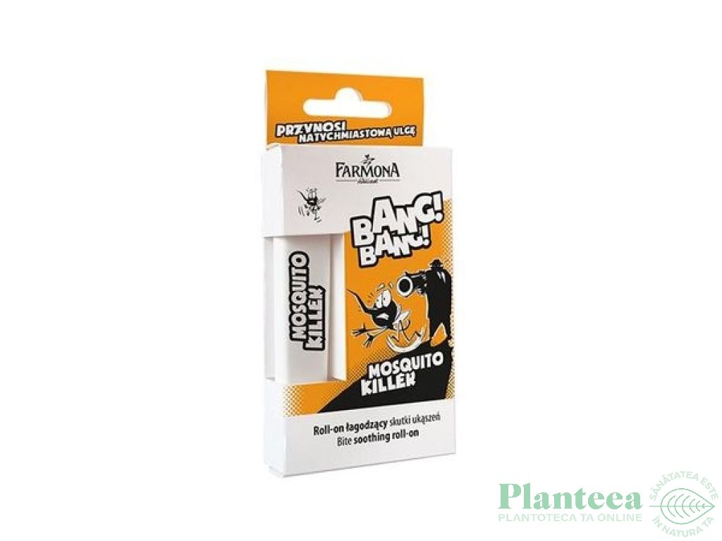 Roll on calmare intepaturi Mosquito Killer Bang Bang 10ml - FARMONA