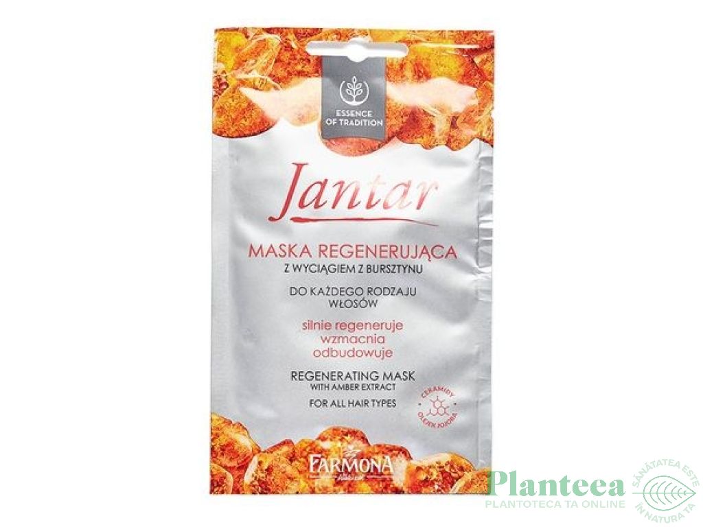 Masca par regeneratoare chihlimbar Jantar 20ml - FARMONA