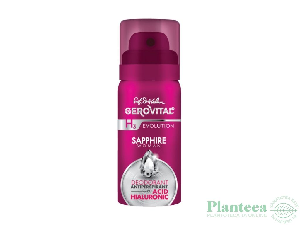 Deodorant spray antiperspirant Sapphire Woman 40ml - GEROVITAL H3 EVOLUTION