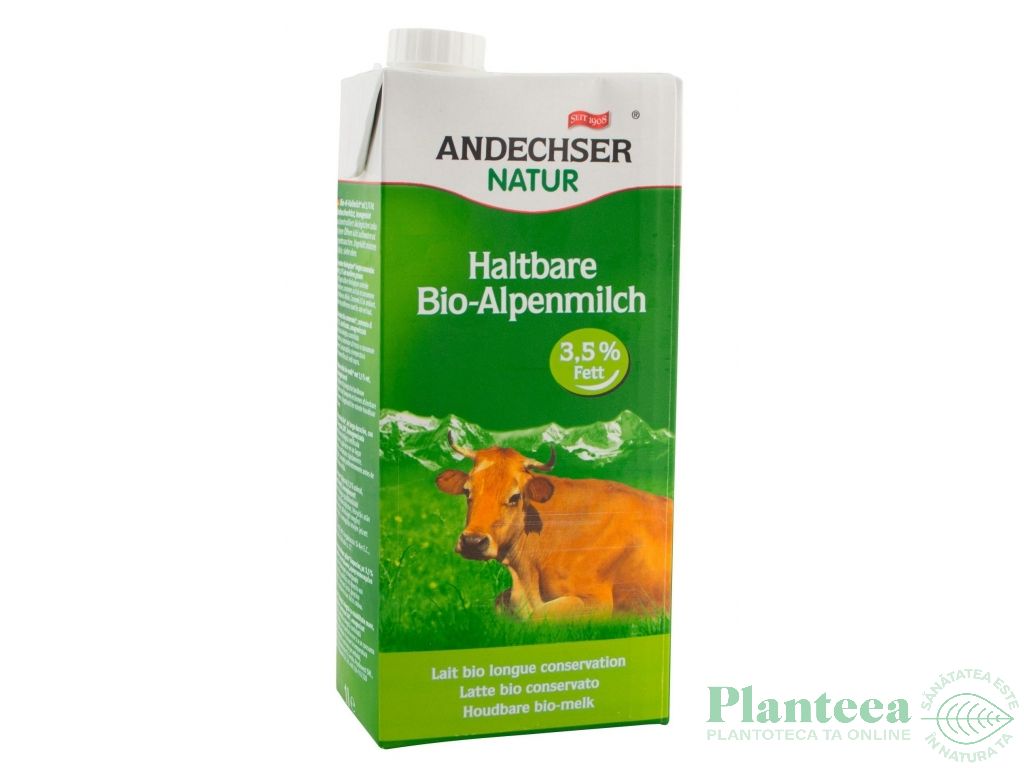 Lapte vaca uht 3,5%gr 1L - ANDECHSER