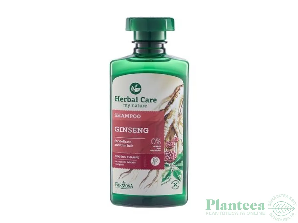 Sampon ginseng par fin mat subtire Herbal Care 330ml - FARMONA