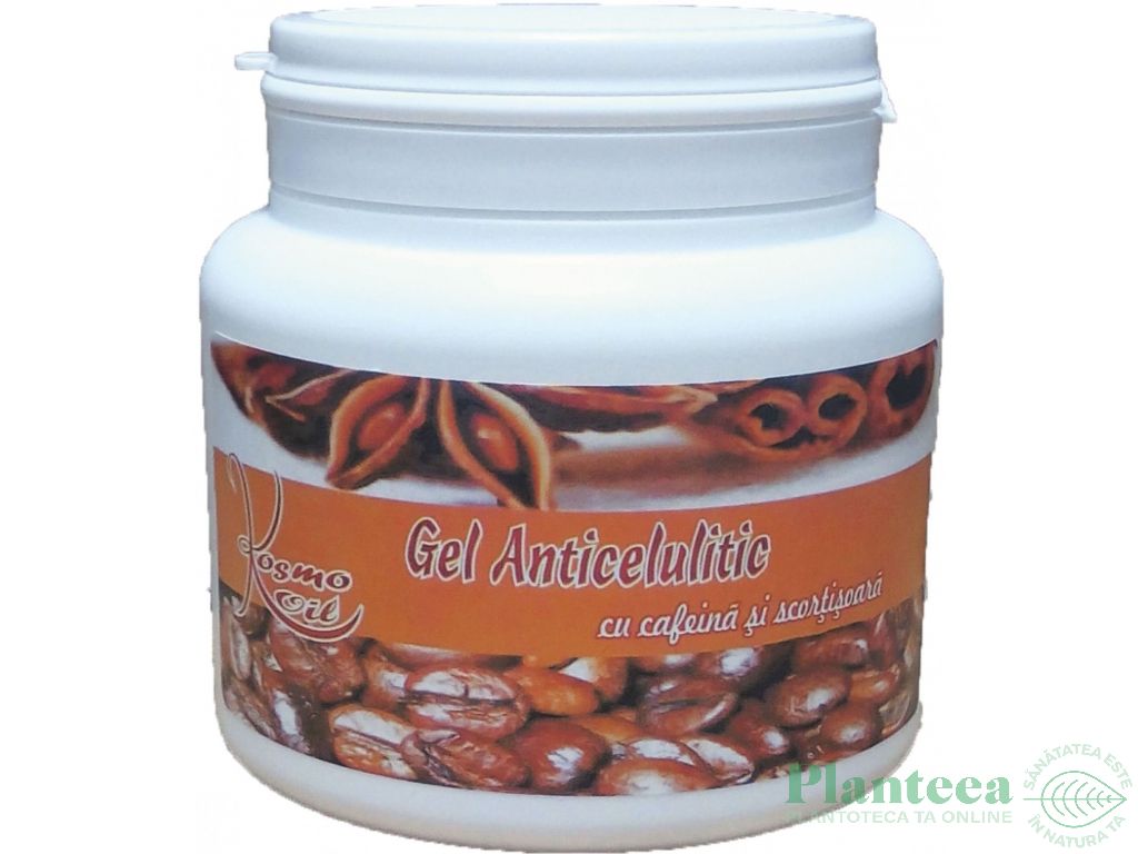 Gel anticelulitic cafeina scortisoara 500ml - KOSMO OIL