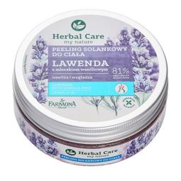 Peeling corp sare lavanda lapte vanilie Herbal Care 220ml - FARMONA