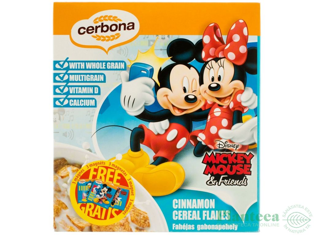 Fulgi cereale scortisoara Disney Mickey Mouse 225g - CERBONA