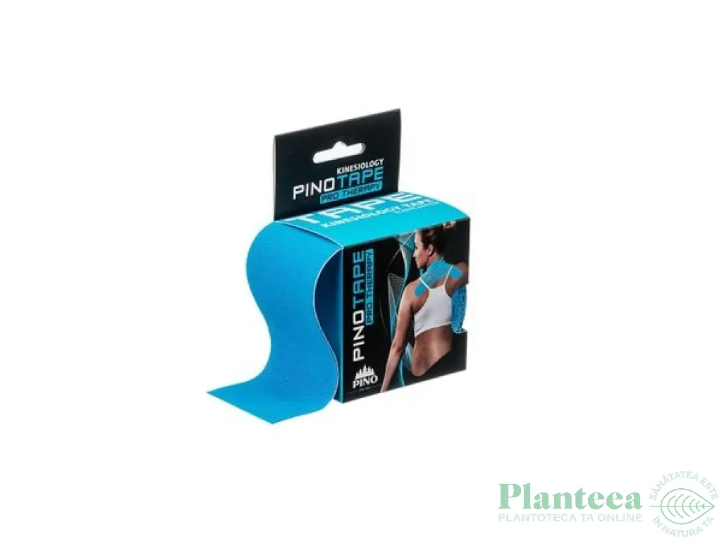 Banda kinesiologica bumbac albastru {5cmx5m} Pro Therapy 1b - PINO
