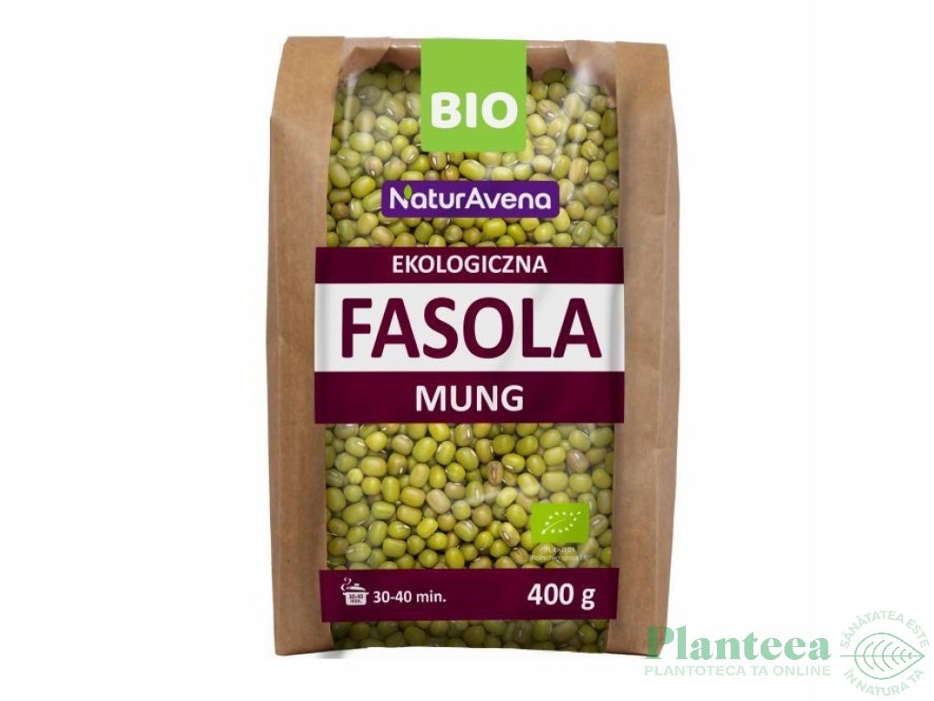 Fasole mung boabe bio 400g - NATUR AVENA