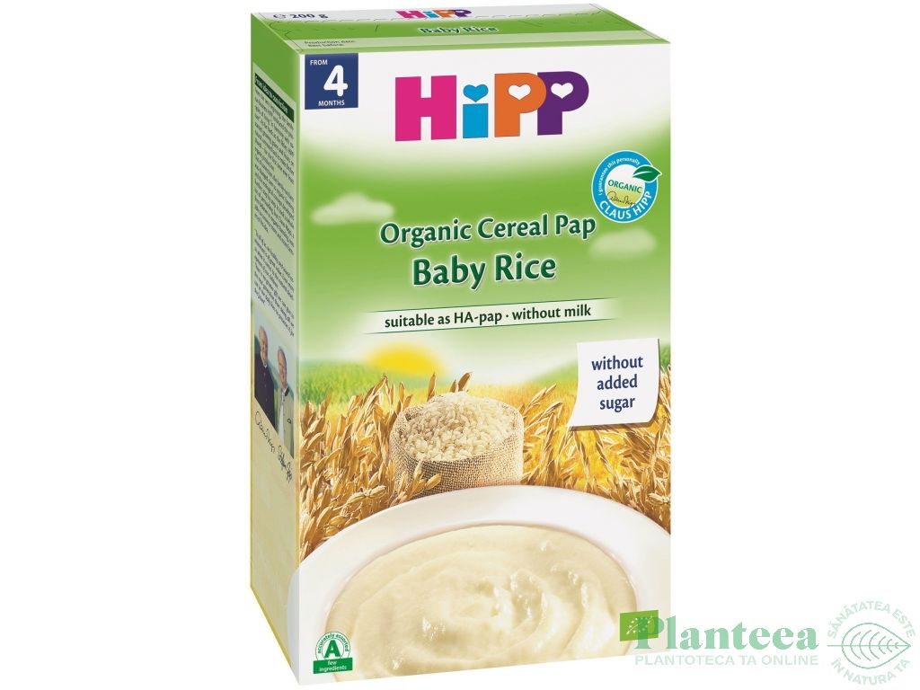 Pasat orez bebe +4luni 200g - HIPP ORGANIC