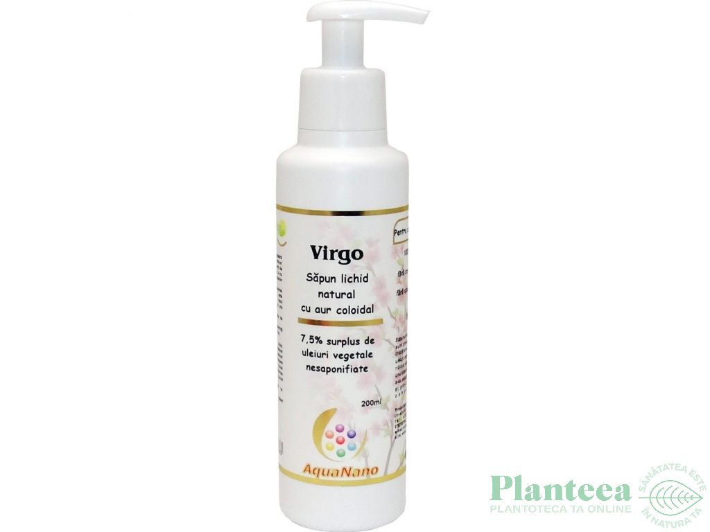 Sapun lichid aur coloidal fara ulei esential Virgo 200ml - AQUA NANO