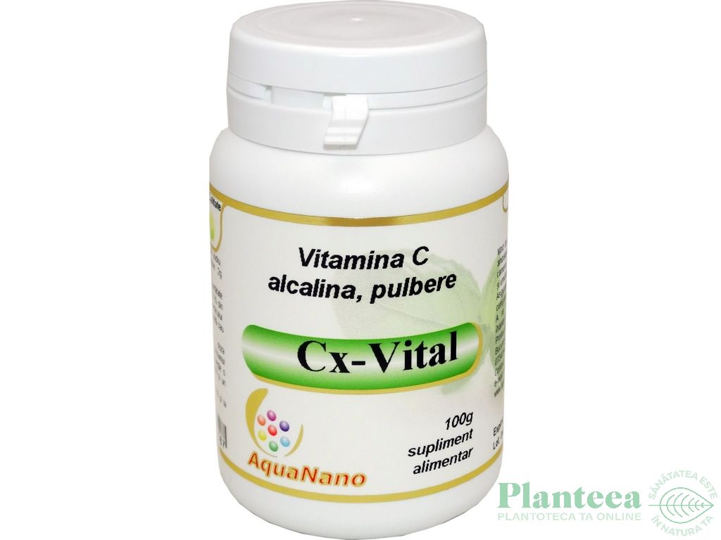 Vitamina C alcalina CX Vital pulbere 100g - AQUA NANO