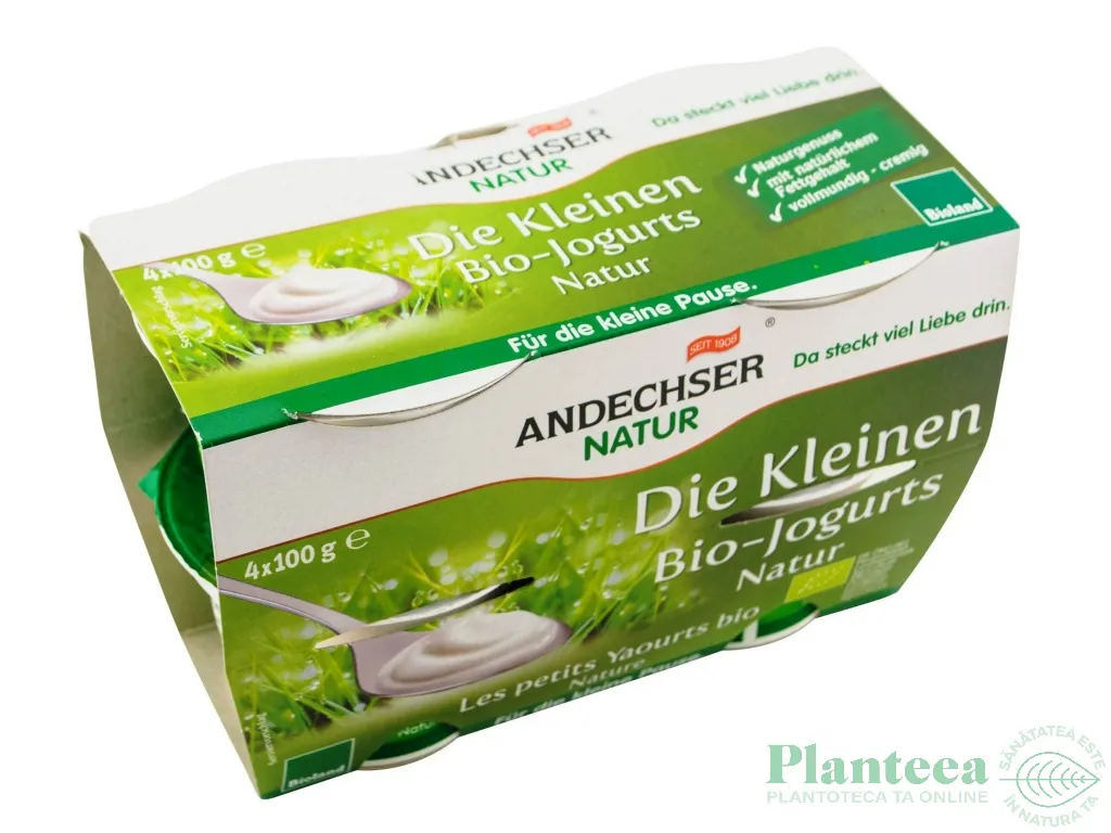 Iaurt natur 3,8%gr 4x100g - ANDECHSER