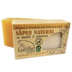 Sapun natural musetel palmarosa Lucille 90g - BLISS HERBAL