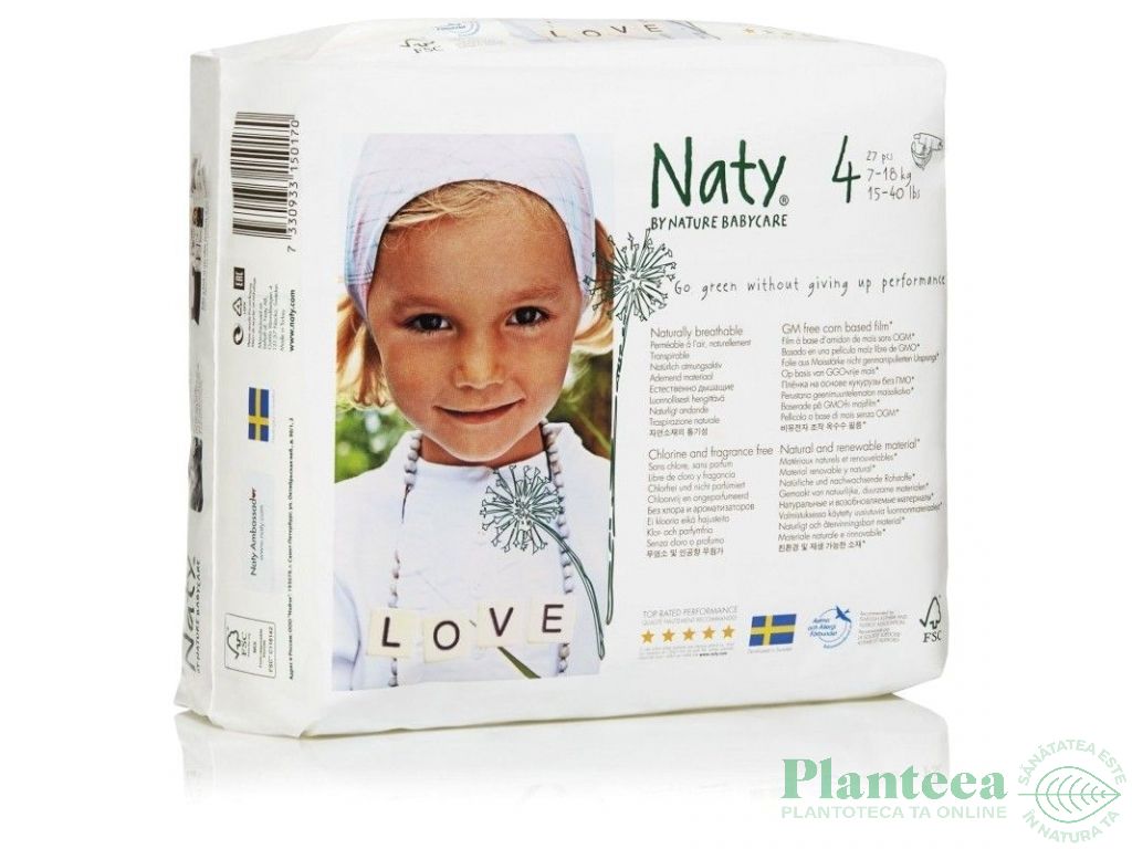 Scutece eco nr4 {7~18kg} 27b - NATY