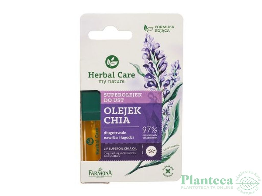 Superulei buze chia Herbal Care 5ml - FARMONA