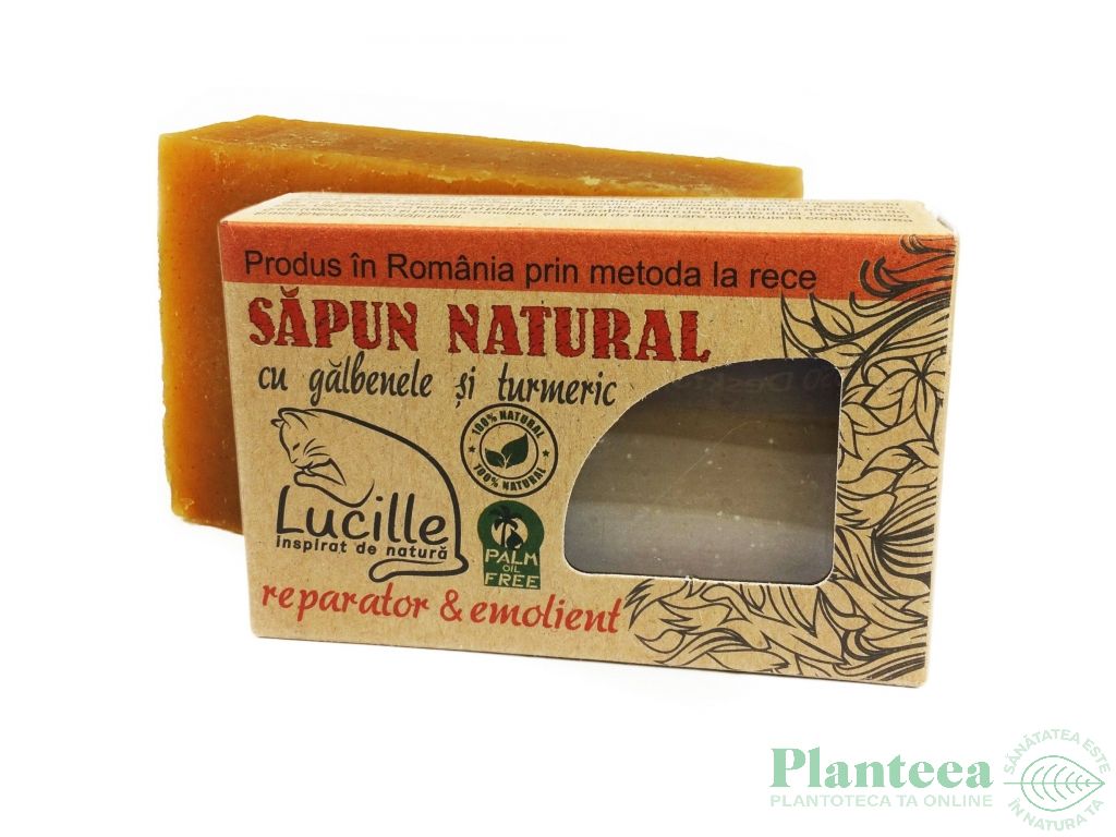 Sapun natural galbenele turmeric Lucille 90g - BLISS HERBAL