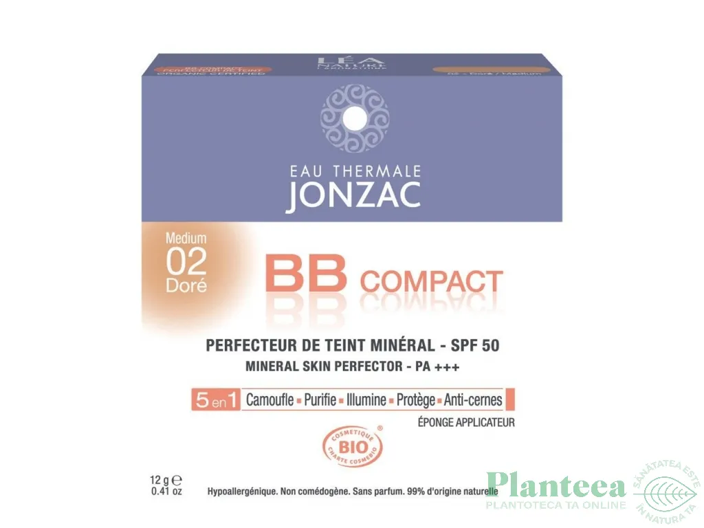Fond ten BB compact spf50 ten inchis 12g - JONZAC
