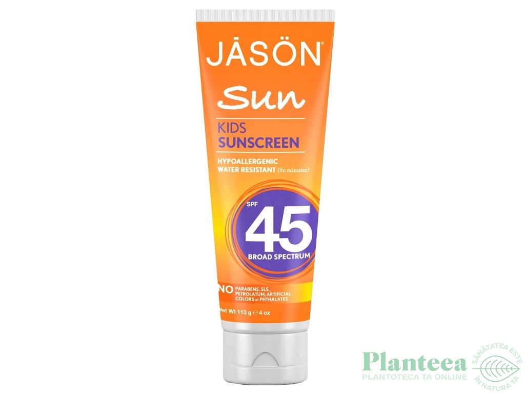 Crema protectie solara copii spf45 galbenele 113g - JASON