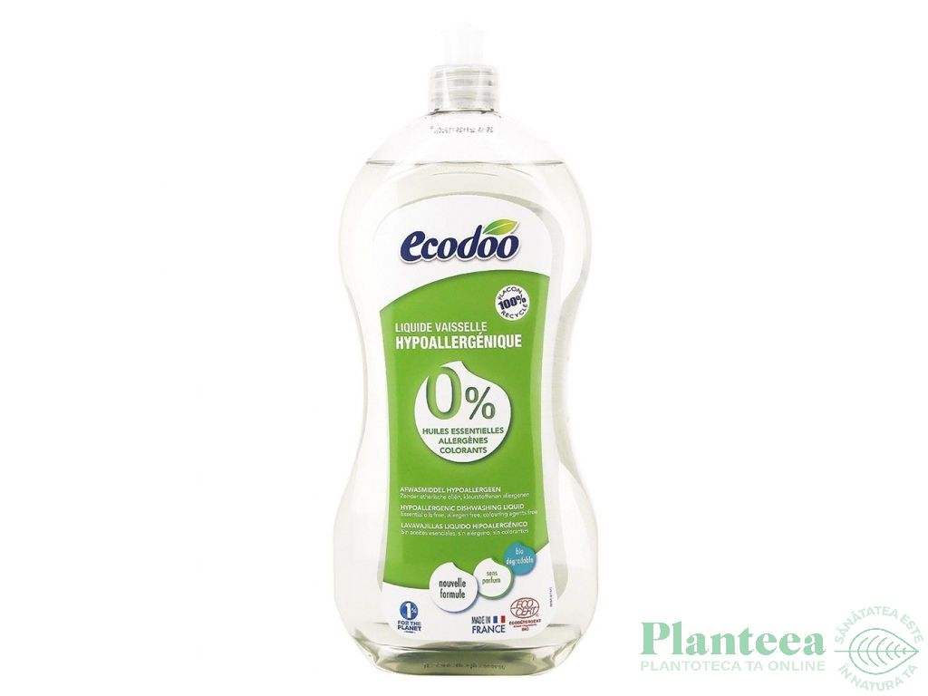 Detergent lichid vase hipoalergenic 1L - ECODOO