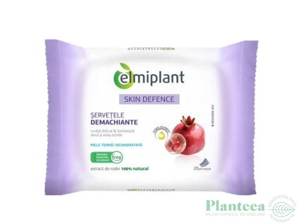Servetele demachiante ten deshidratat 25b - ELMIPLANT