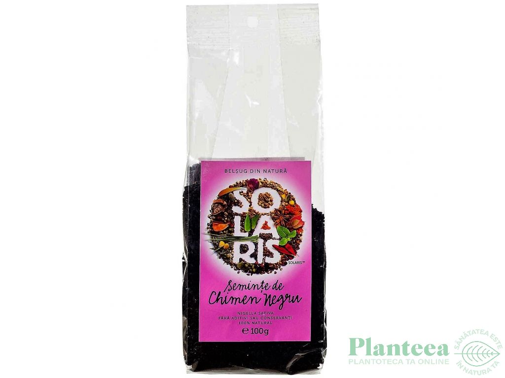 Condiment chimen negru [negrilica] seminte 100g - SOLARIS PLANT