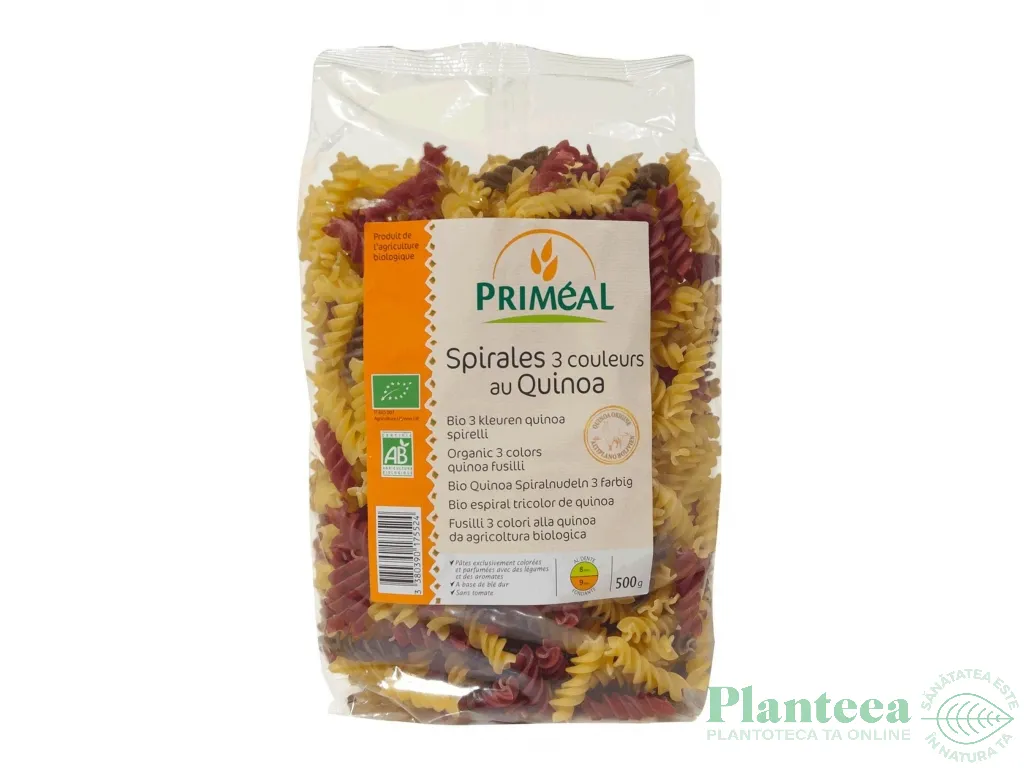 Paste spirale tricolore grau quinoa eco 500g - PRIMEAL