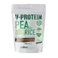 Pulbere proteica vegana V Protein ciocolata 240g - GOLD NUTRITION