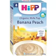 Pasat lapte banane piersici bebe +4luni 250g - HIPP ORGANIC
