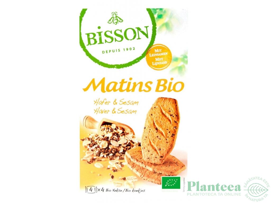 Biscuiti ovaz susan seminte in Matins eco 210g - BISSON