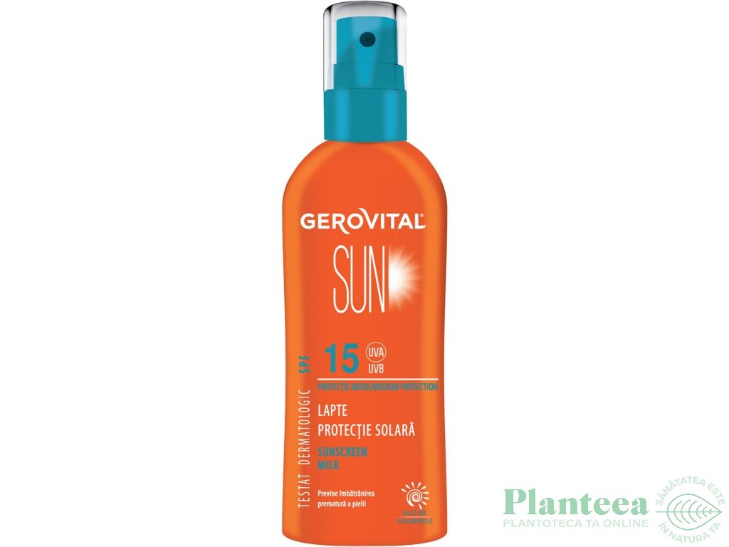 Lapte protectie solara spf15 150ml - GEROVITAL SUN