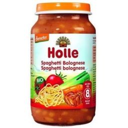 Piure spaghete bolognese carne vita bebe +8luni eco 220g - HOLLE