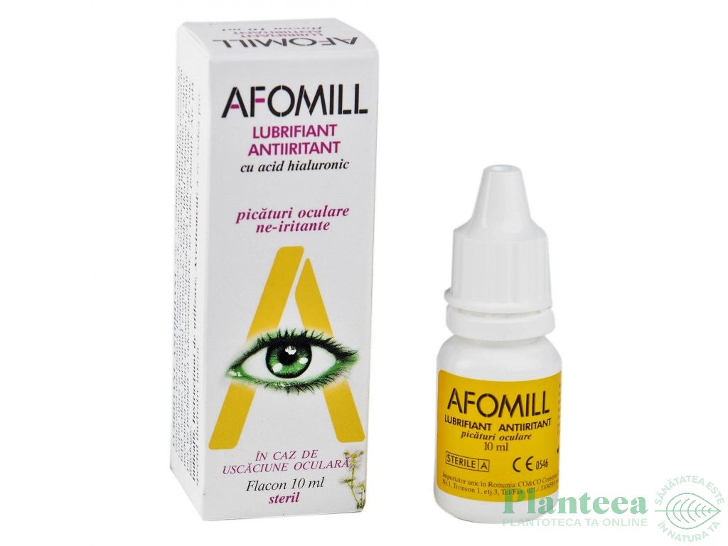 Picaturi oculare lubrifiante antiiritante 10ml - AFOMILL