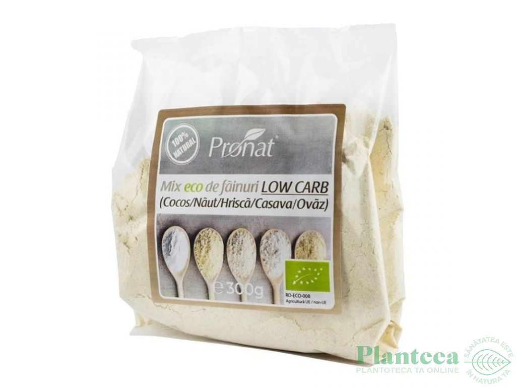 Mix faina low carb cocos naut casava hrisca ovaz eco 300g - PRONAT