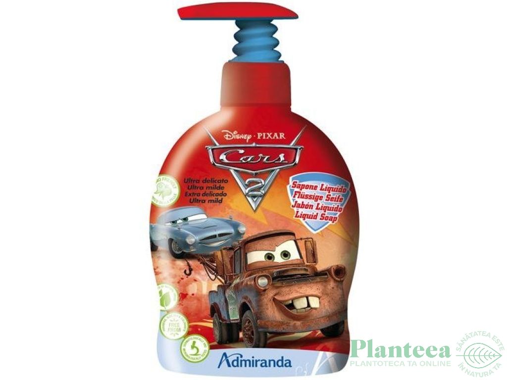 Sapun lichid ultra delicat Cars2 300ml - ADMIRANDA