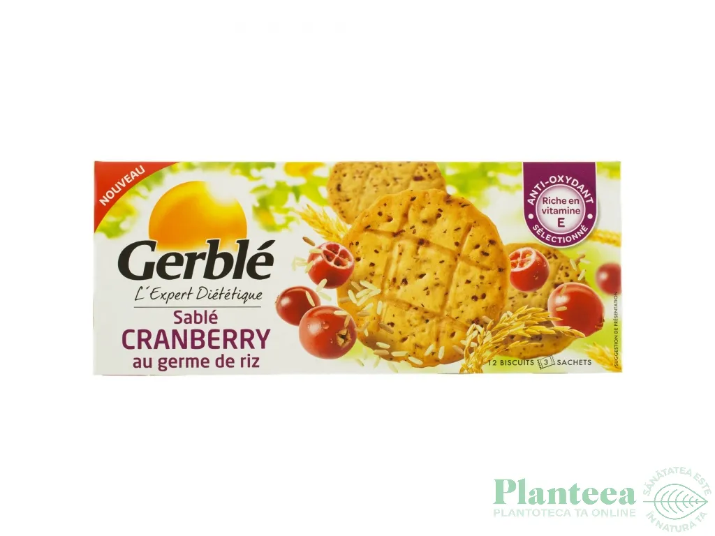 Biscuiti dietetici merisoare germeni orez Expert 132g - GERBLE