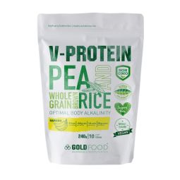 Pulbere proteica vegana V Protein banane 240g - GOLD NUTRITION