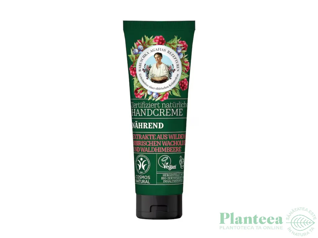 Crema maini hranitoare ienupar zmeura 75ml - GREEN AGAFIA