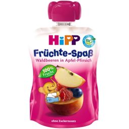 Piure mar piersica fructe padure bebe +1an Hippis 100g - HIPP ORGANIC