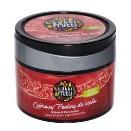 Sugar scrub corp visine coacaze rosii Tutti Frutti 300g - FARMONA