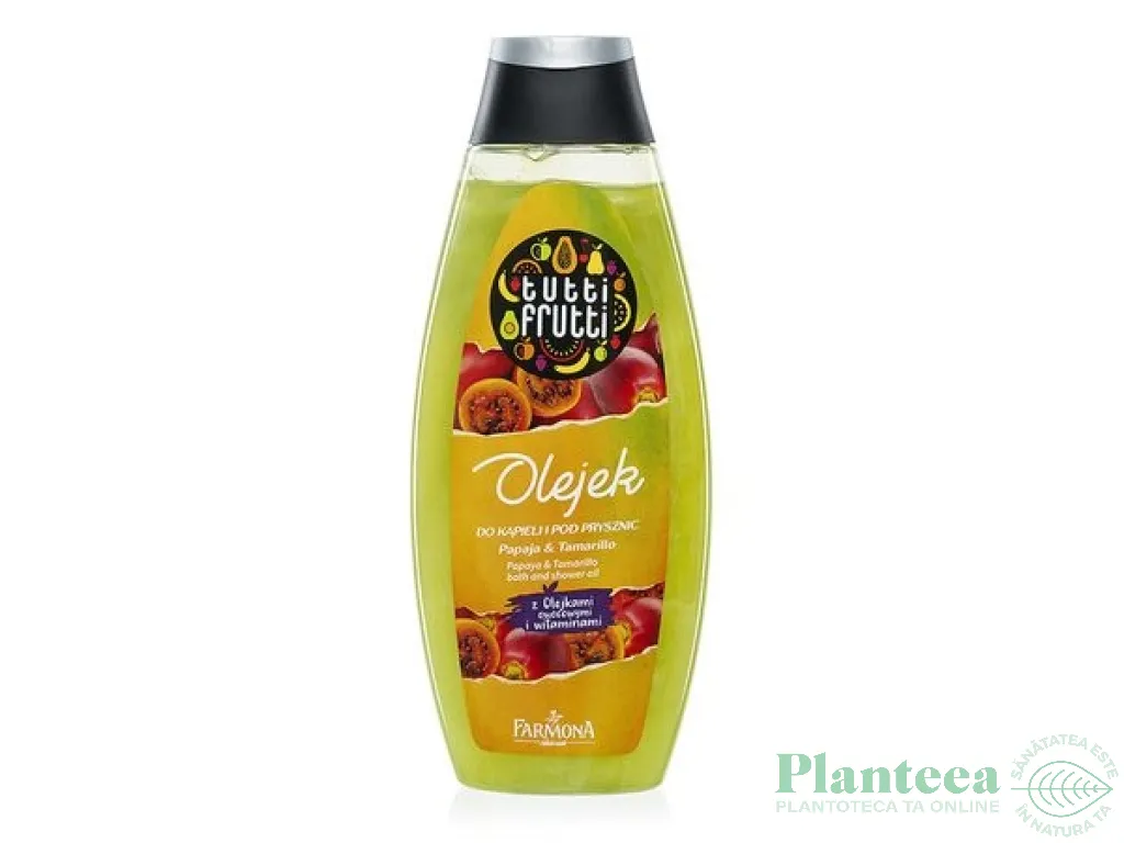 Ulei baie dus papaya tamarillo Tutti Frutti 425ml - FARMONA