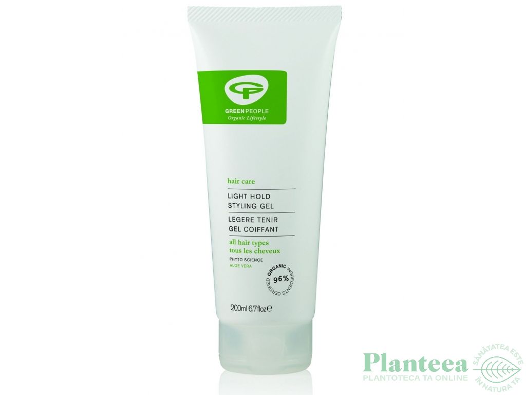 Gel coafant par aloe vera 200ml - GREEN PEOPLE