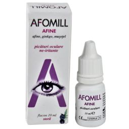 Picaturi oculare afine calmante 10ml - AFOMILL