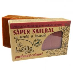 Sapun natural menta lavanda Lucille 90g - BLISS HERBAL