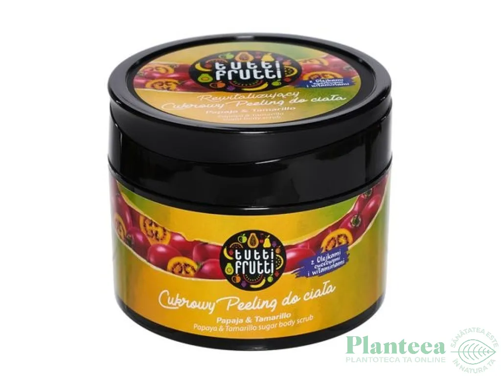 Sugar scrub corp papaya tamarillo Tutti Frutti 300g - FARMONA