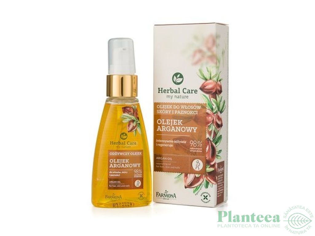 Ulei argan par piele unghii Herbal Care 55ml - FARMONA