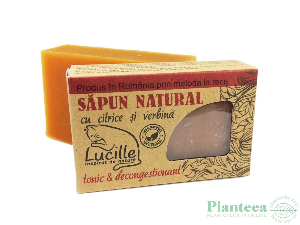 Sapun natural citrice verbina Lucille 90g - BLISS HERBAL