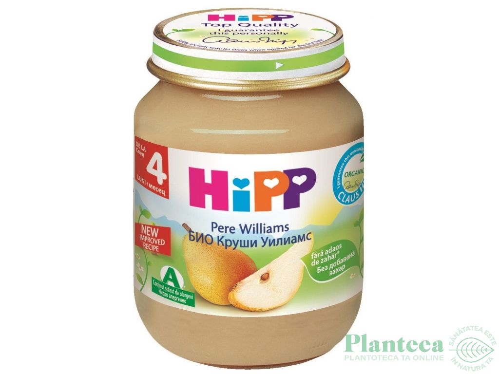 Piure pere wliliams bebe +4luni 125g - HIPP ORGANIC