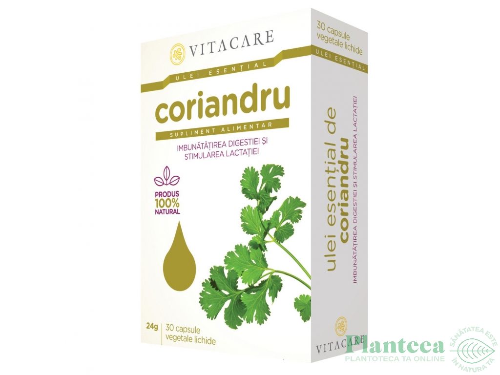 Ulei esential coriandru 30cps - VITACARE